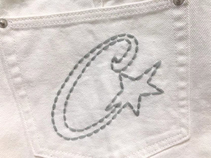 Bermuda Corteiz C-Star Jean Blanca