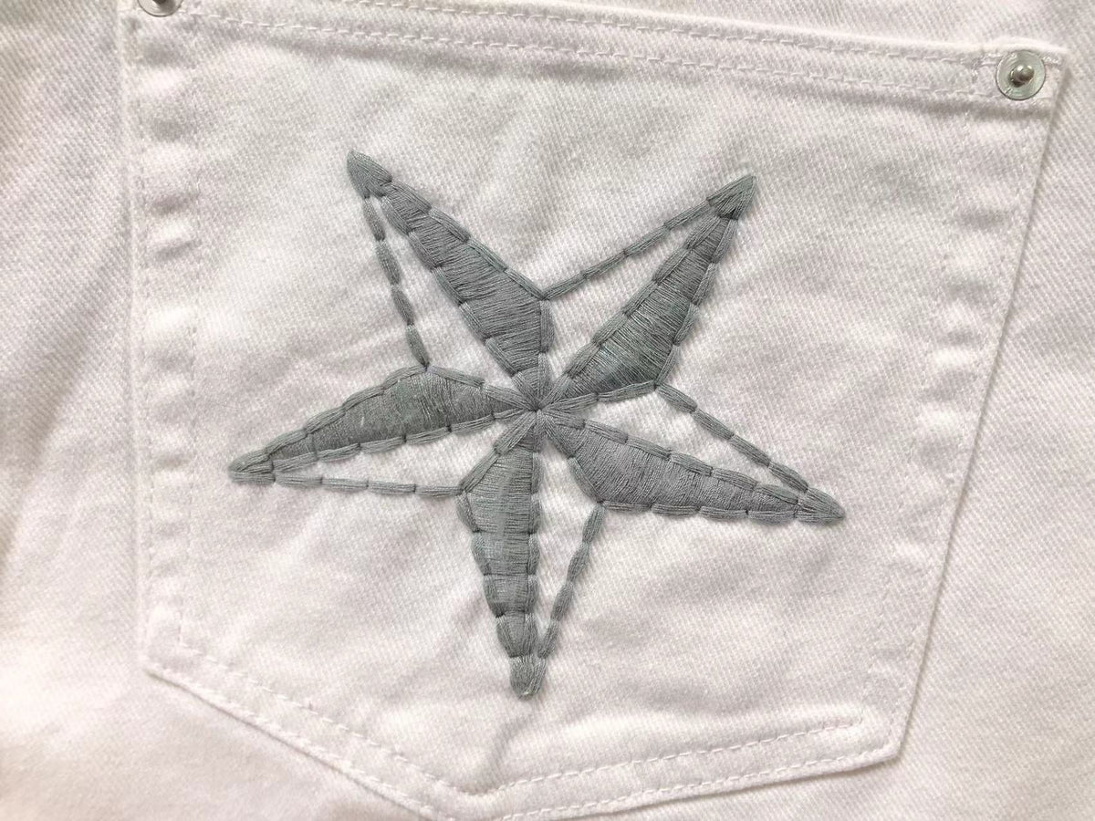 Bermuda Corteiz C-Star Jean Blanca