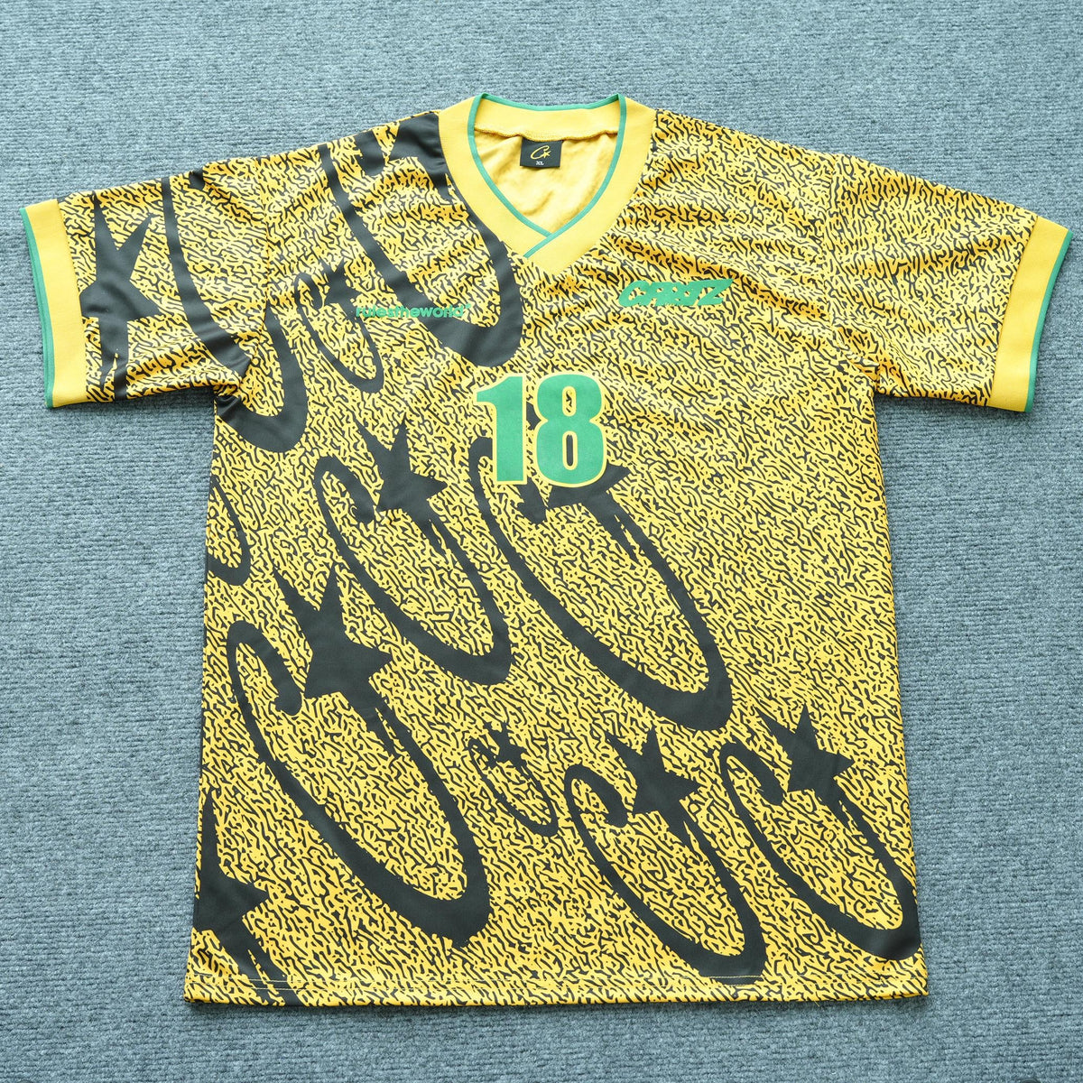 Remera Corteiz Carni Stellations Camiseta Amarilla
