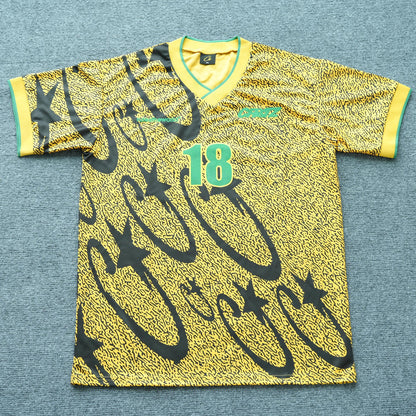Remera Corteiz Carni Stellations Camiseta Amarilla