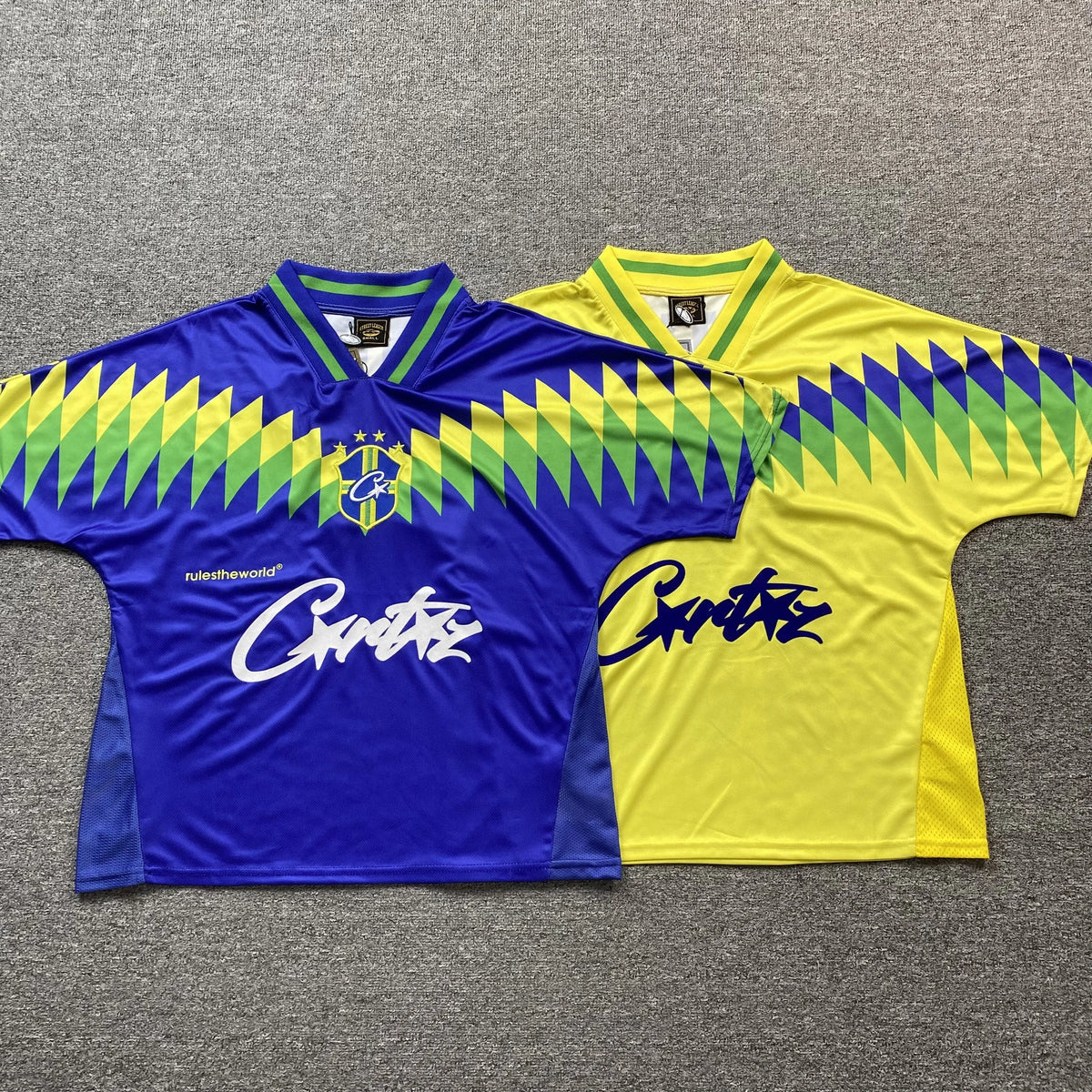 Camiseta Corteiz Club America Brasil Amarilla