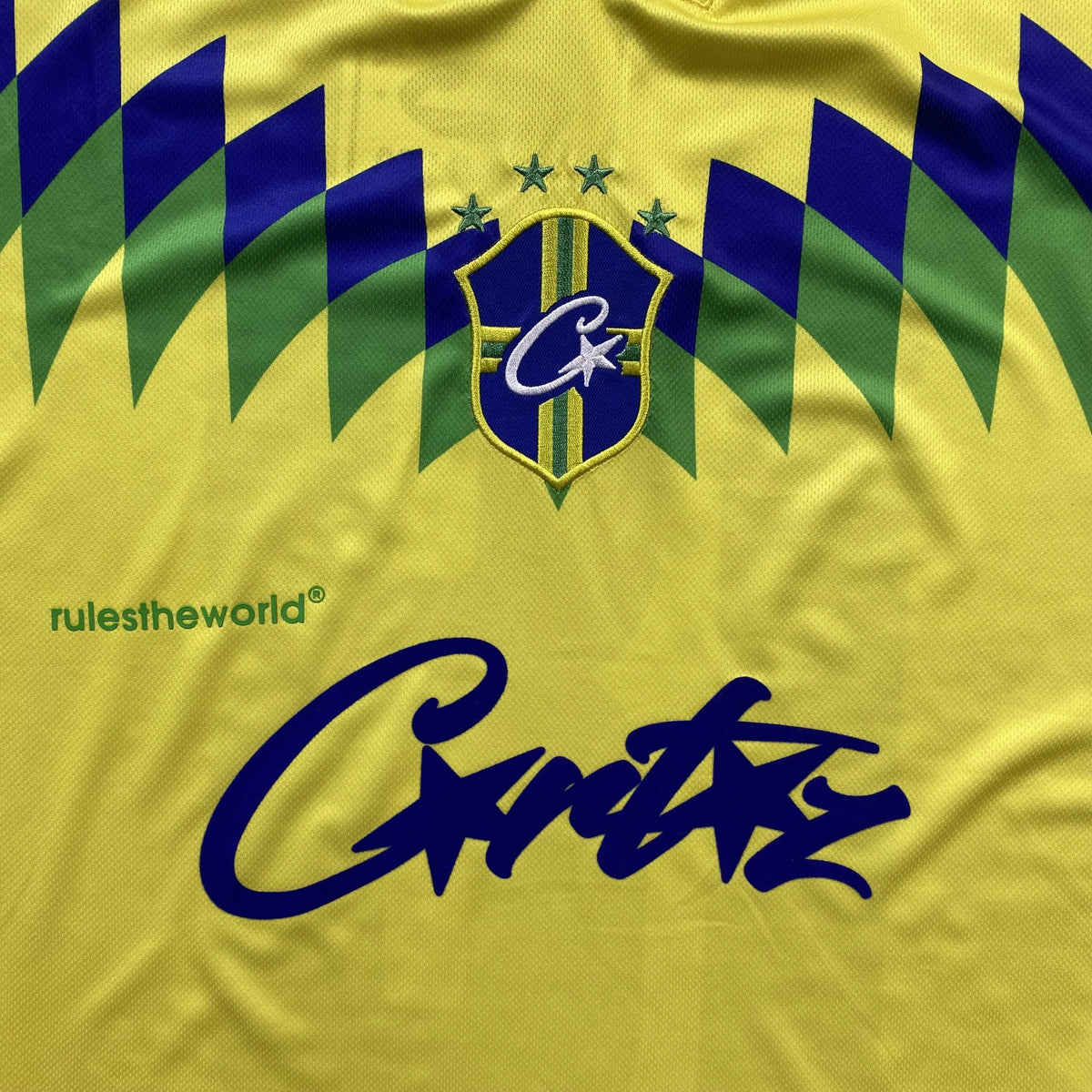 Camiseta Corteiz Club America Brasil Amarilla