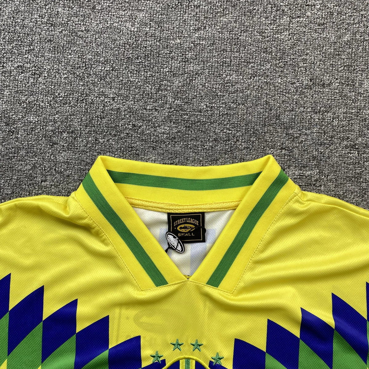 Camiseta Corteiz Club America Brasil Amarilla