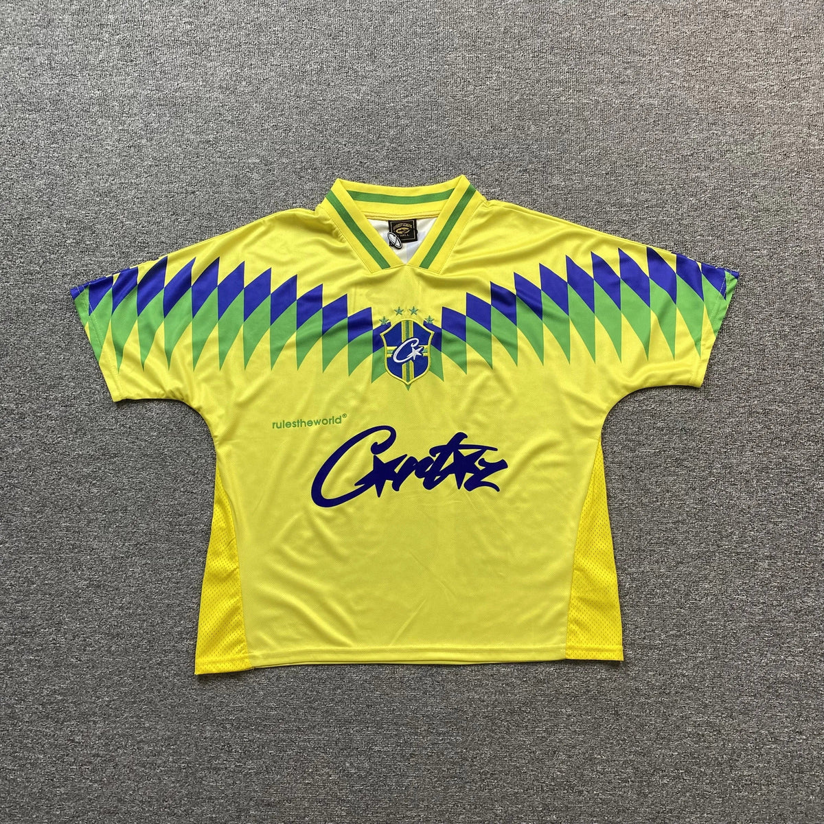 Camiseta Corteiz Club America Brasil Amarilla