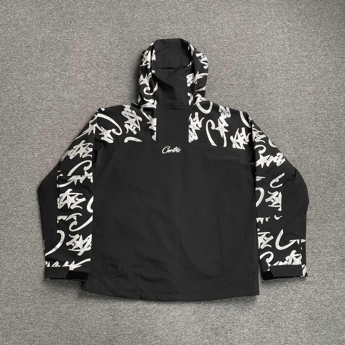 Campera Corteiz Elitework Waterproof Shell Negra