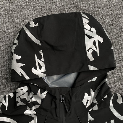 Campera Corteiz Elitework Waterproof Shell Negra