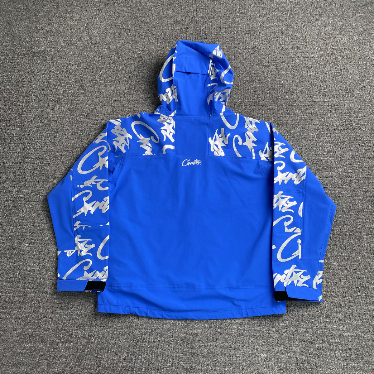 Campera Corteiz Elitework Waterproof Shell Azul