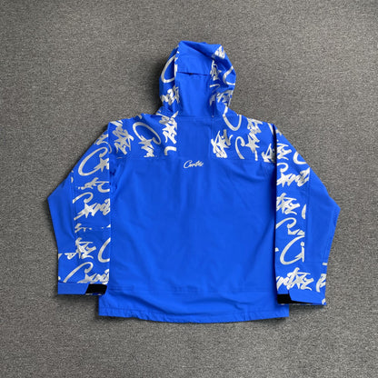 Campera Corteiz Elitework Waterproof Shell Azul