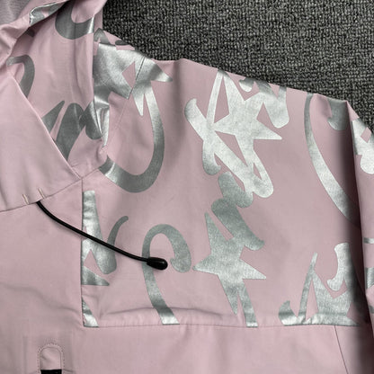 Campera Corteiz Elitework Waterproof Shell Rosa