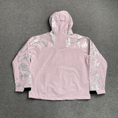 Campera Corteiz Elitework Waterproof Shell Rosa