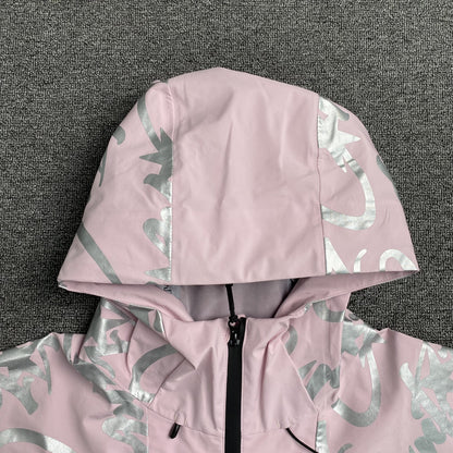 Campera Corteiz Elitework Waterproof Shell Rosa