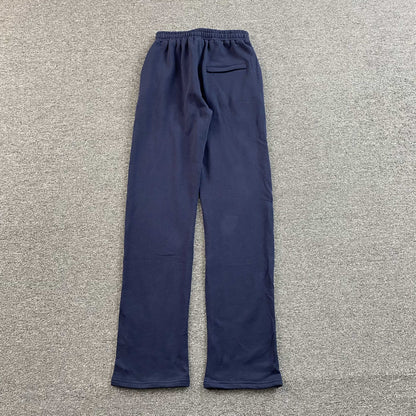 Pantalon Corteiz Island Puff Print Open Hem Navy