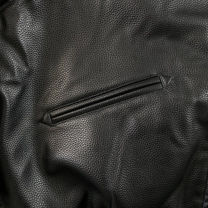 Campera Corteiz Da Skydive Cuero Negra