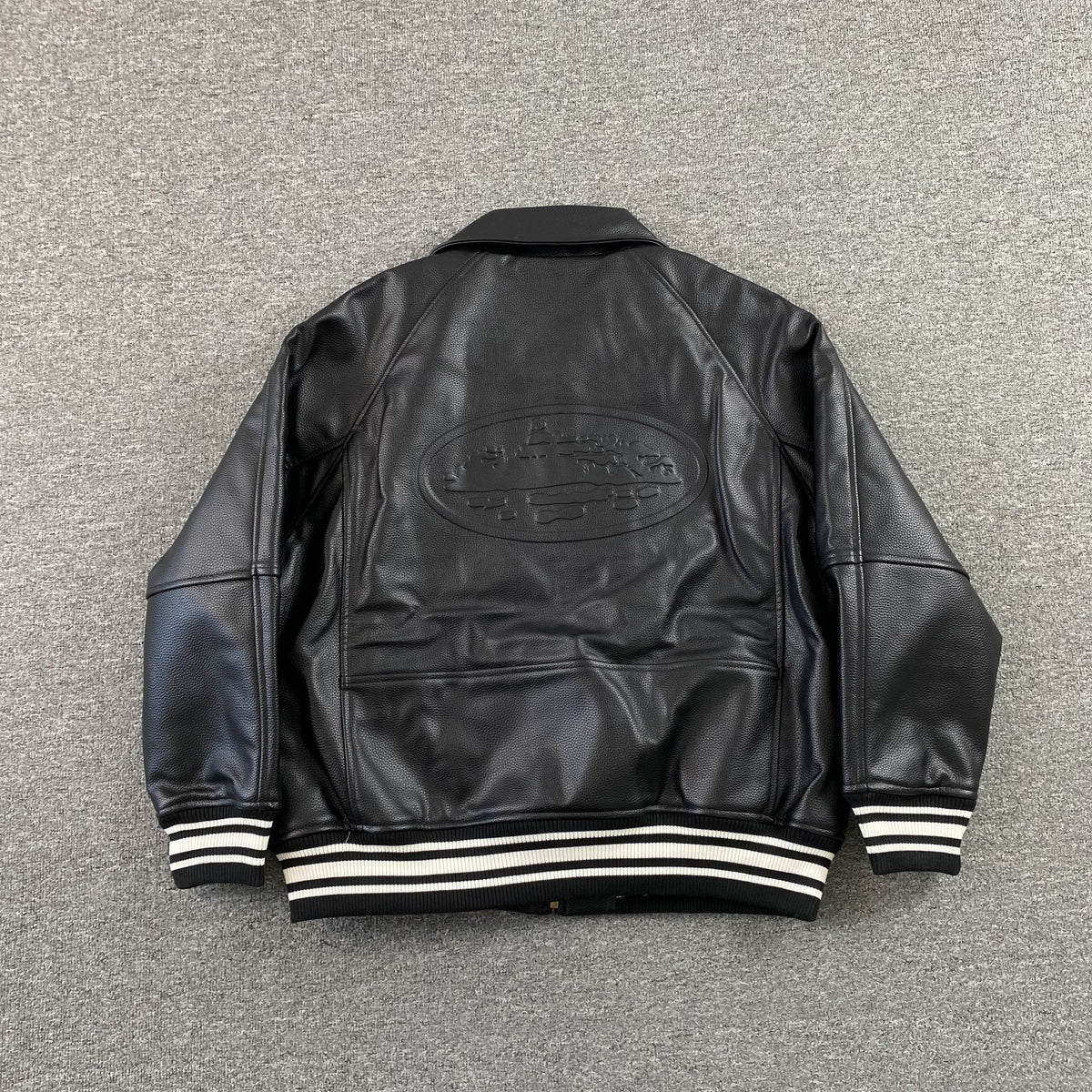 Campera Corteiz Da Skydive Cuero Negra