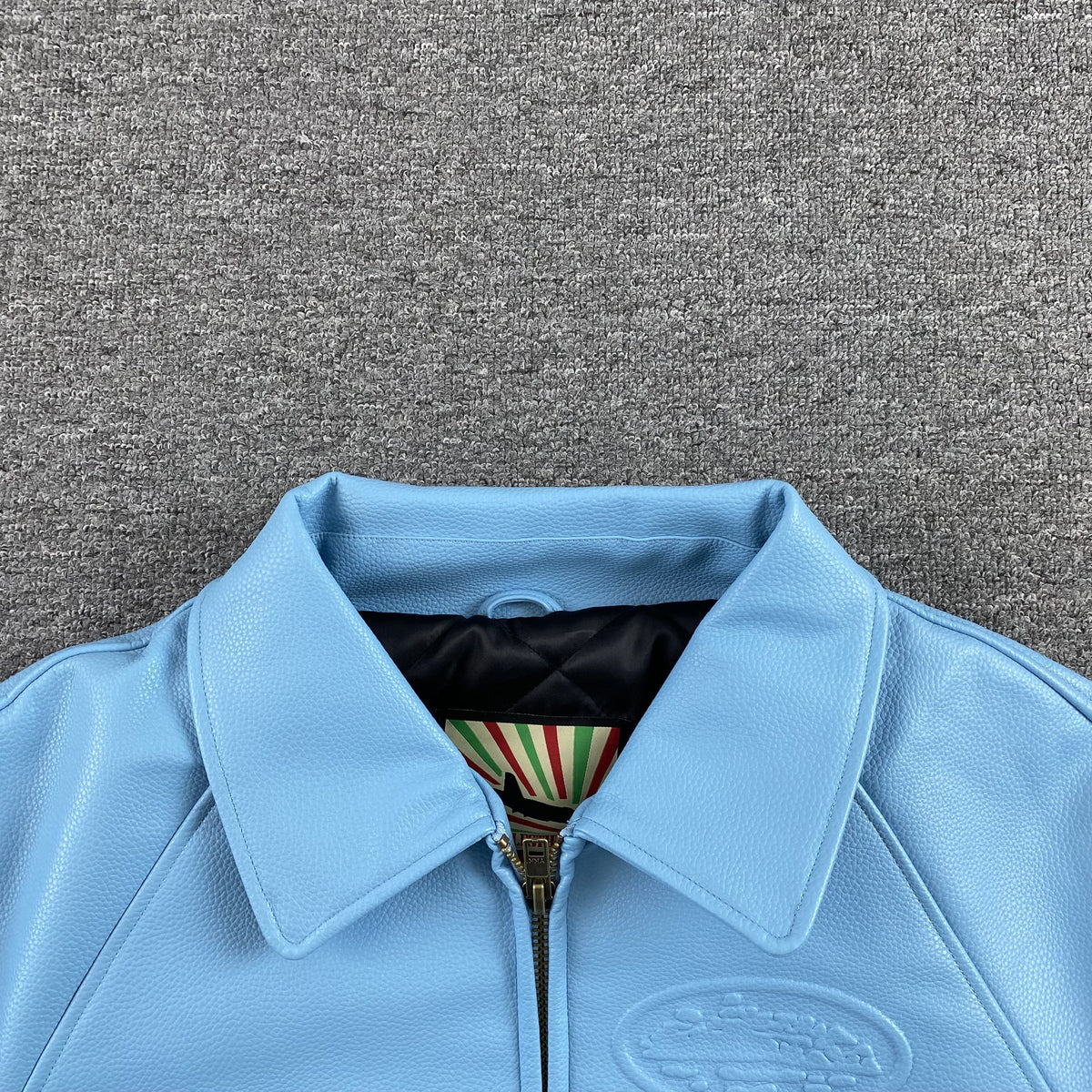 Campera Corteiz Da Skydive Cuero Celeste