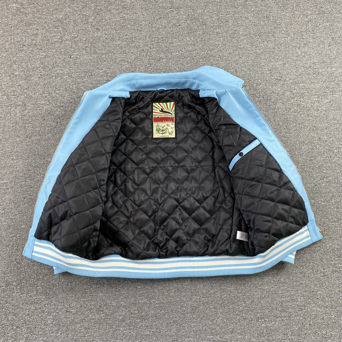 Campera Corteiz Da Skydive Cuero Celeste