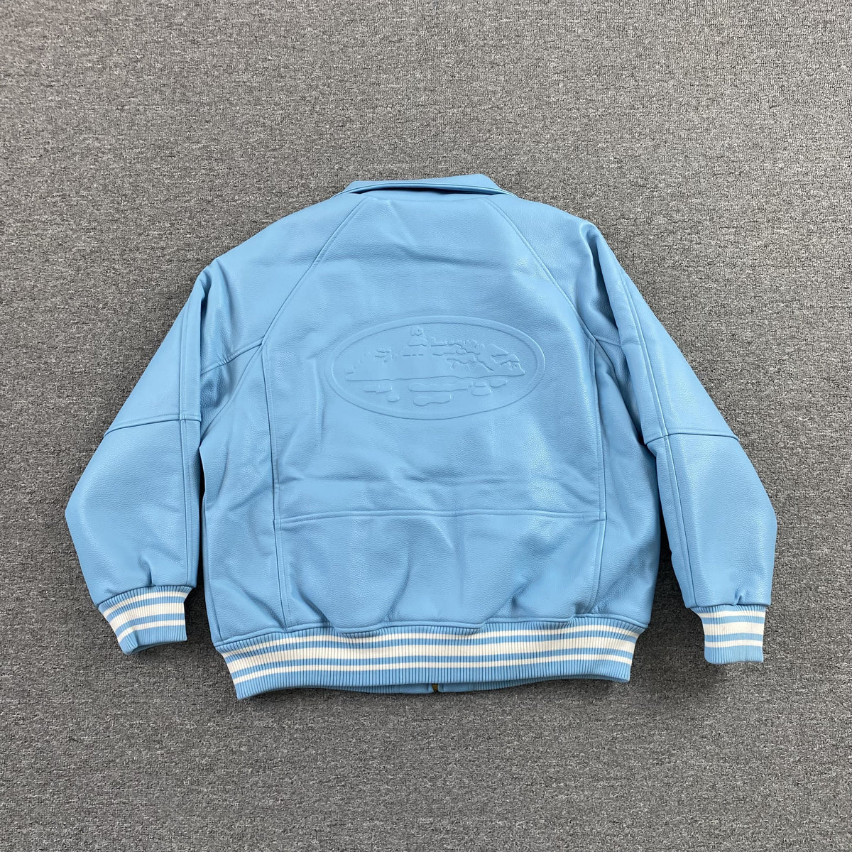 Campera Corteiz Da Skydive Cuero Celeste