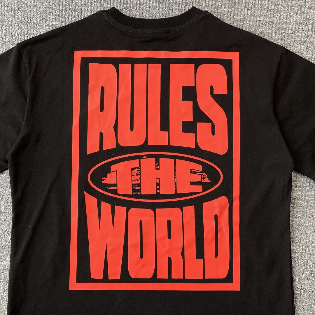 Remera Corteiz Rules The World Negra