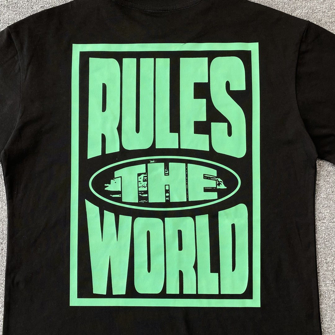 Remera Corteiz Rules The World Negra