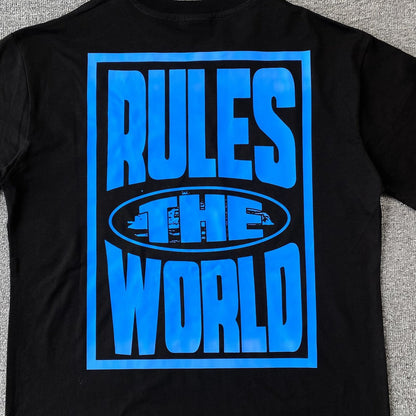 Remera Corteiz Rules The World Negra