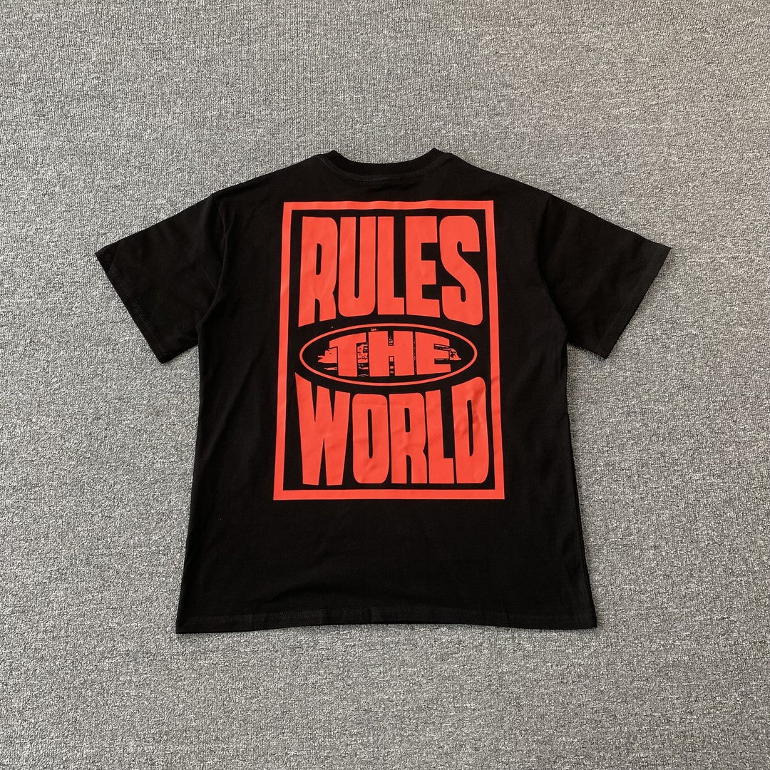 Remera Corteiz Rules The World Negra