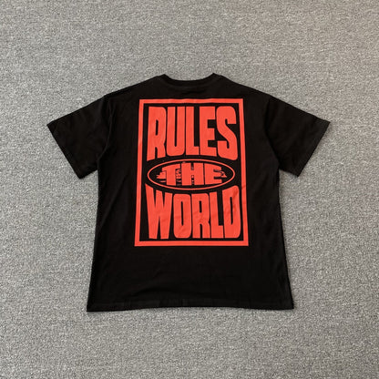 Remera Corteiz Rules The World Negra
