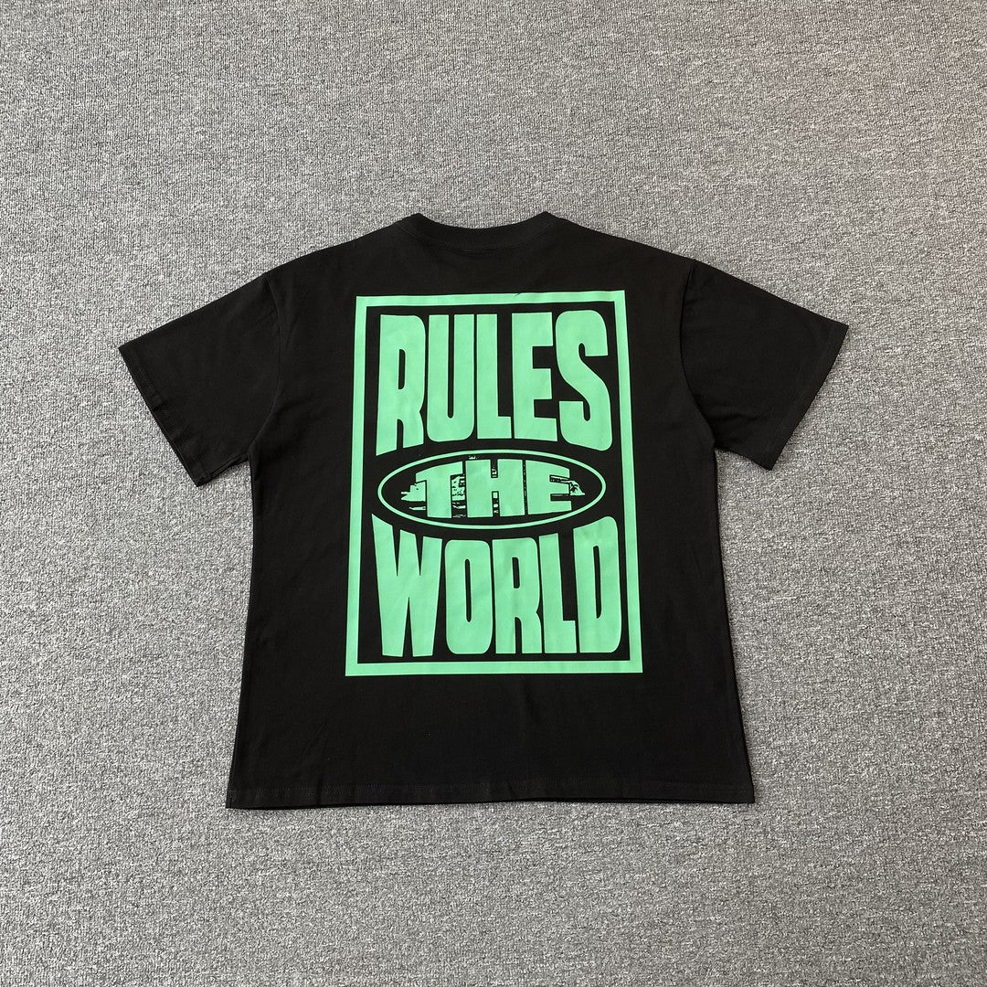 Remera Corteiz Rules The World Negra