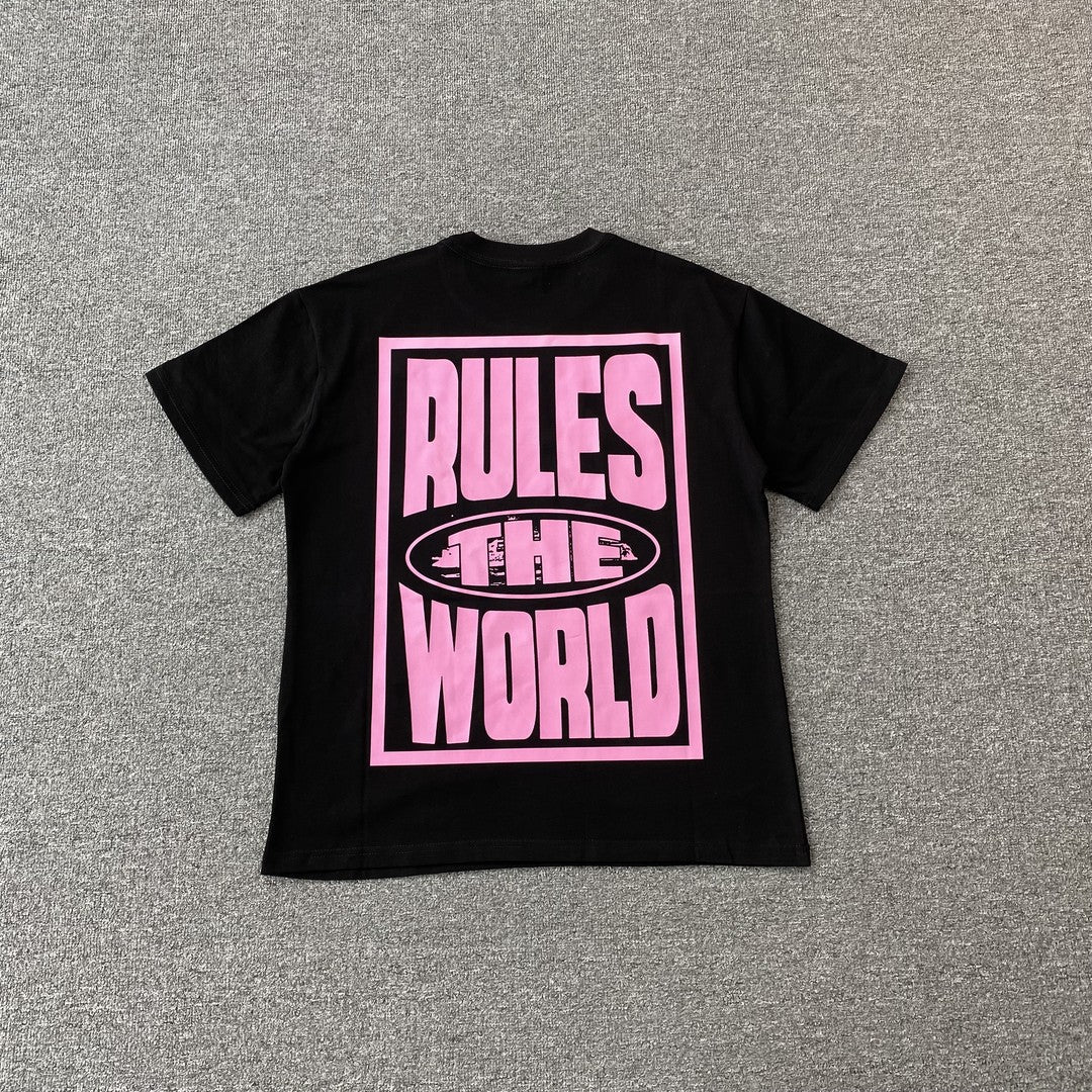 Remera Corteiz Rules The World Negra