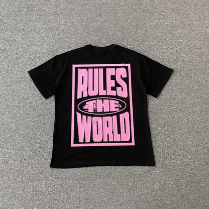 Remera Corteiz Rules The World Negra