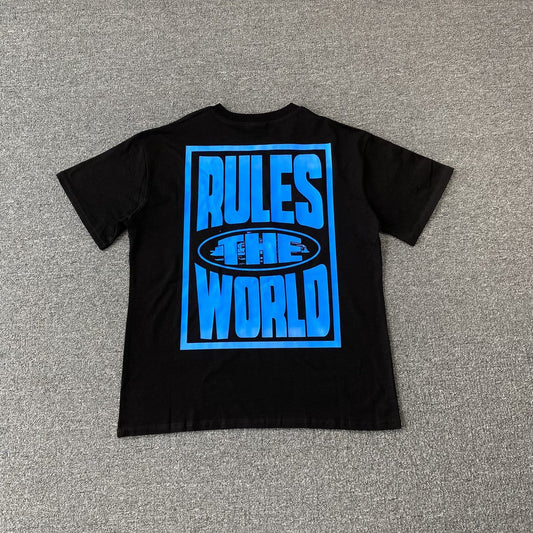 Remera Corteiz Rules The World Negra