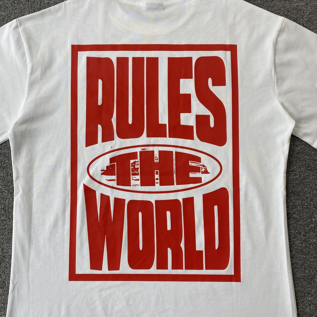 Remera Corteiz Rules The World Blanca