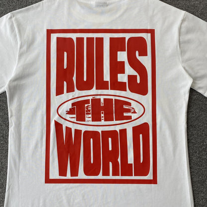 Remera Corteiz Rules The World Blanca