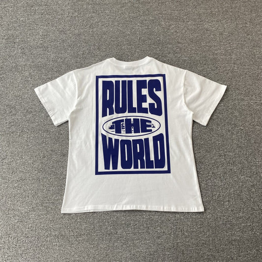 Remera Corteiz Rules The World Blanca