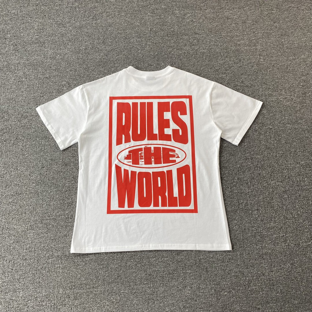 Remera Corteiz Rules The World Blanca