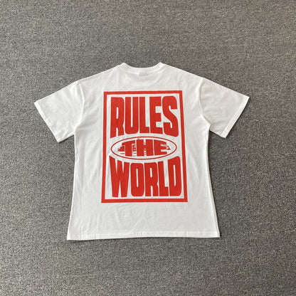Remera Corteiz Rules The World Blanca