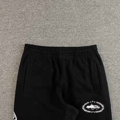 Pantalon Corteiz Superior Royale Open Hem Negro