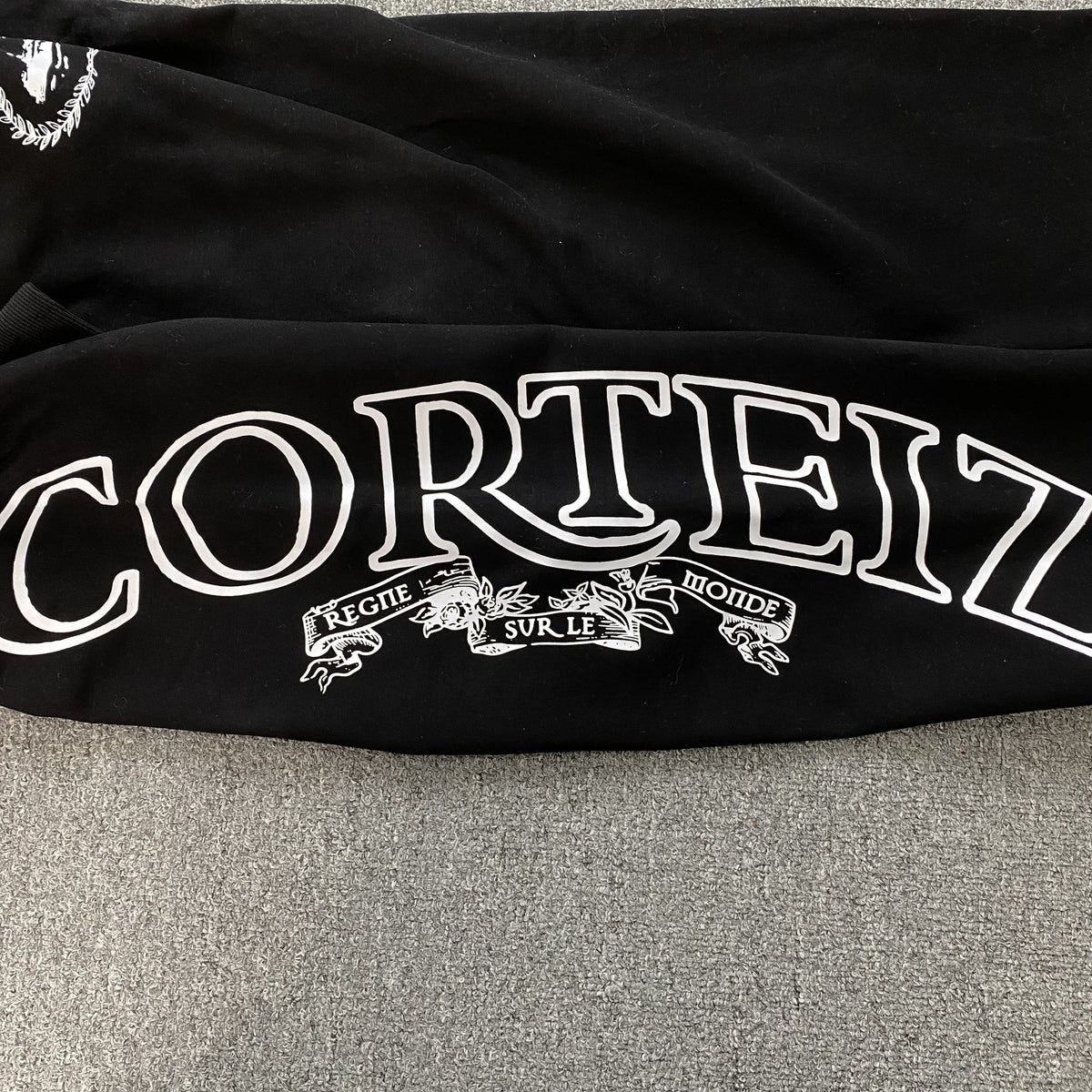 Pantalon Corteiz Superior Royale Open Hem Negro