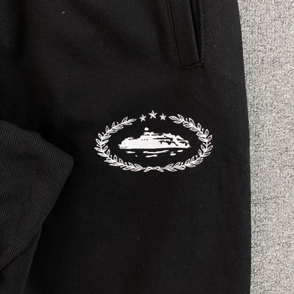 Pantalon Corteiz Superior Royale Open Hem Negro