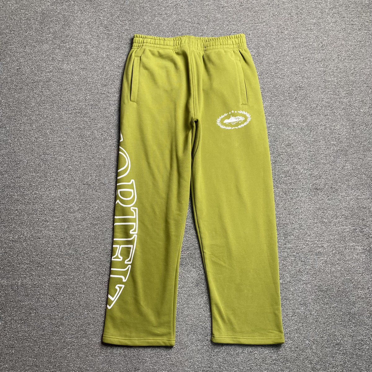 Pantalon Corteiz Superior Royale Open Hem Verde