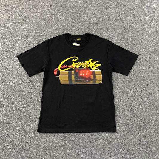 Remera Corteiz Timebomb Negra