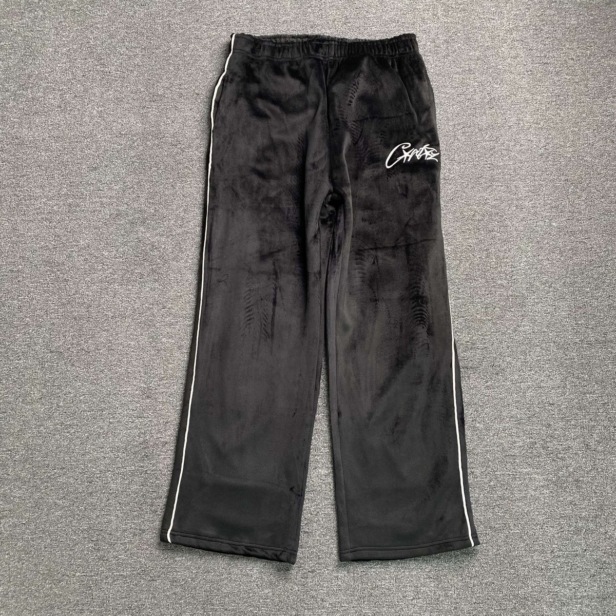 Pantalon Corteiz VVS Velour Negro