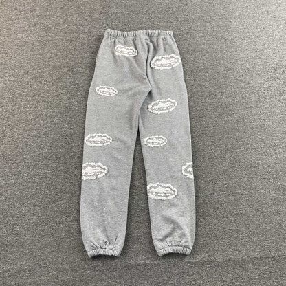 Pantalon Corteiz x Denim Tears Island Wreath Gris