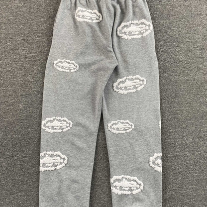 Pantalon Corteiz x Denim Tears Island Wreath Gris