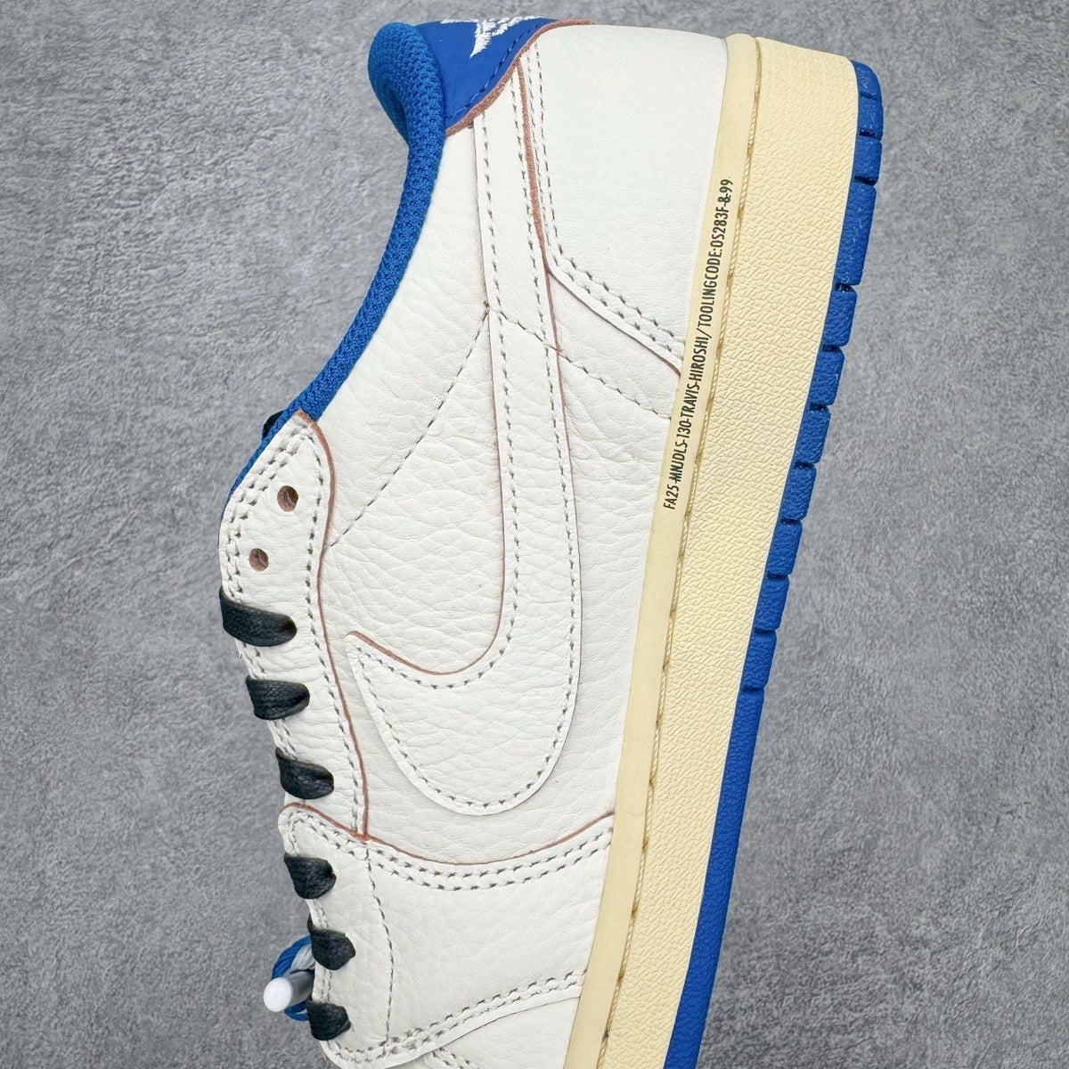 Jordan 1 Low Fragment X Travis Scott Sail Military Blue
