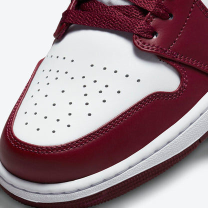 JORDAN 1 LOW WHITE BORDEAUX