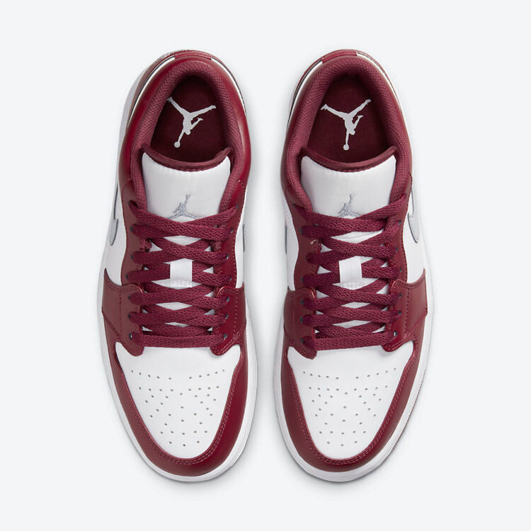 JORDAN 1 LOW WHITE BORDEAUX