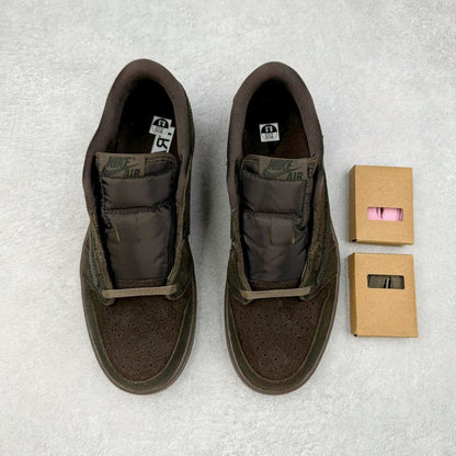 Jordan 1 Low X Travis Scott Velvet Brown