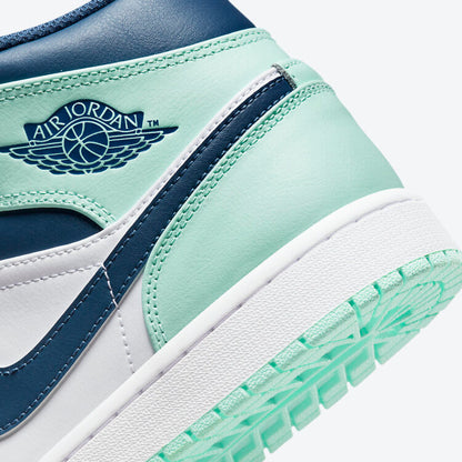 JORDAN 1 MID BLUE MINT