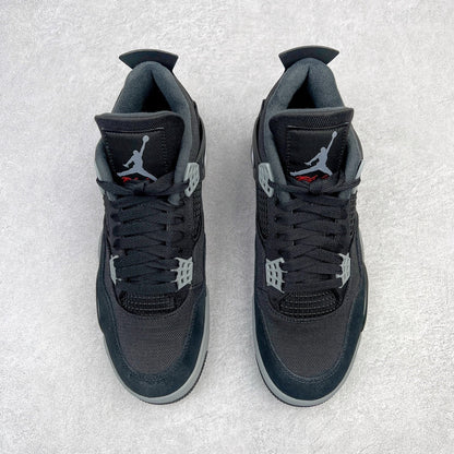 Jordan 4 Retro Black Canvas