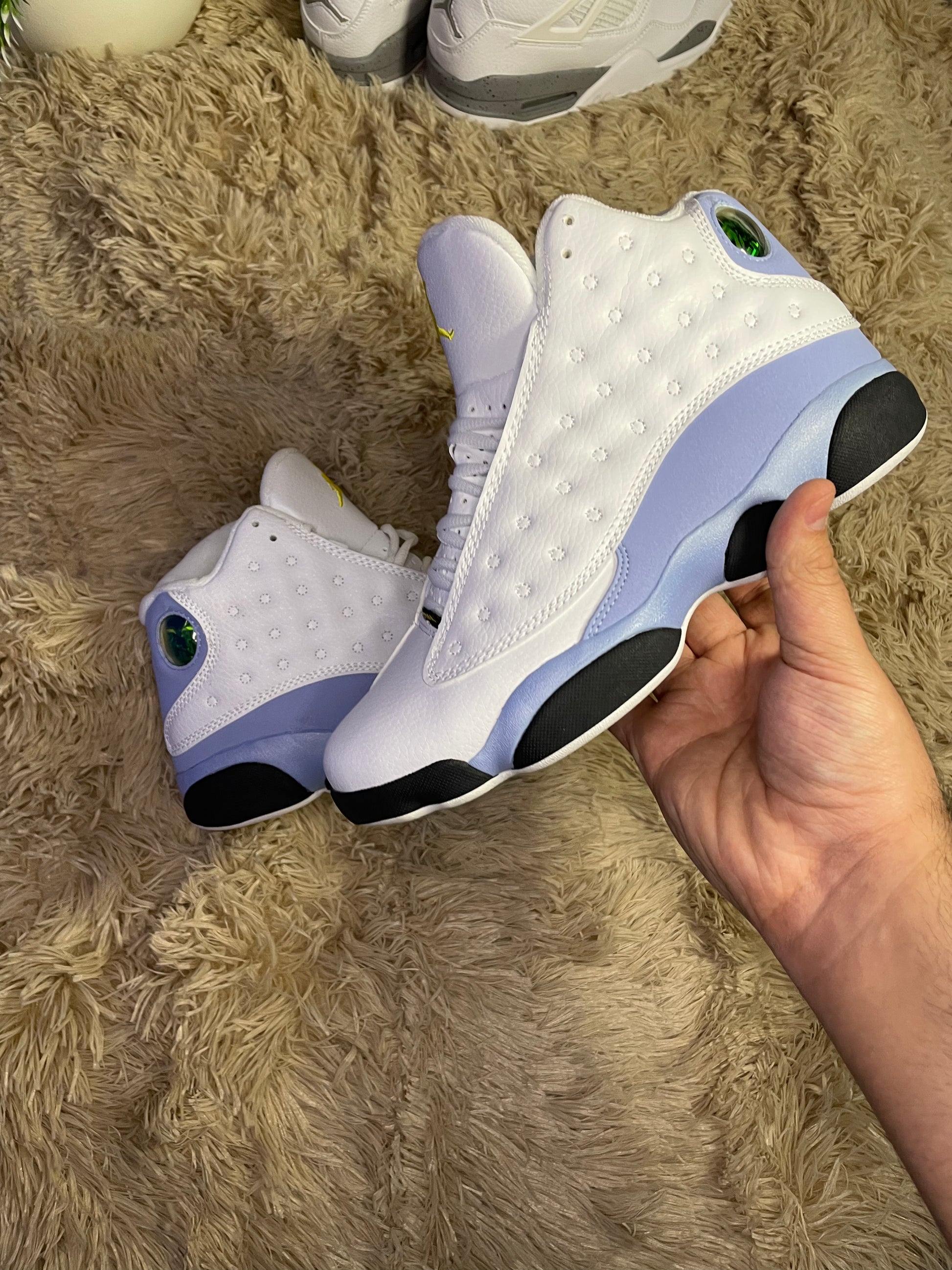 Air Jordan 13 White University Blue talon